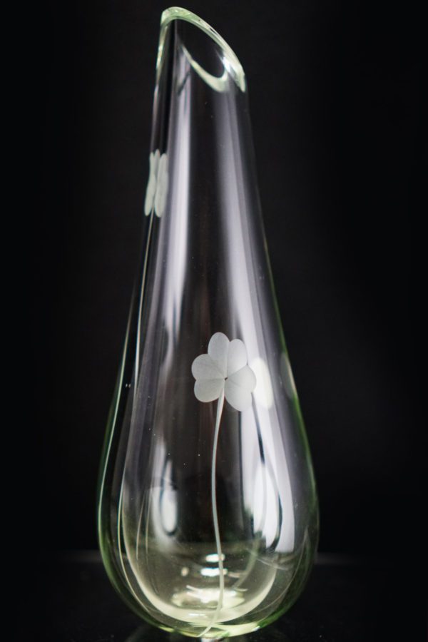 Hand Made Crystal Bud Vase by The Irish Handmade Glass Company Shack